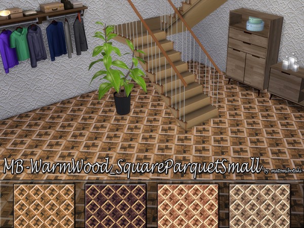  The Sims Resource: Square Parquet Small by matomibotaki