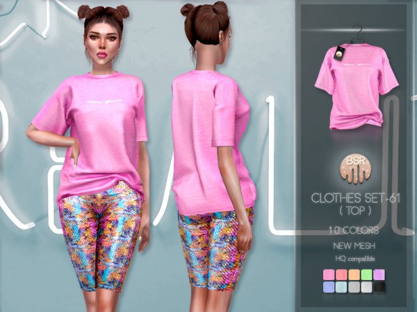  The Sims Resource: Clothes SET 61 (TOP) BD238 by busra tr