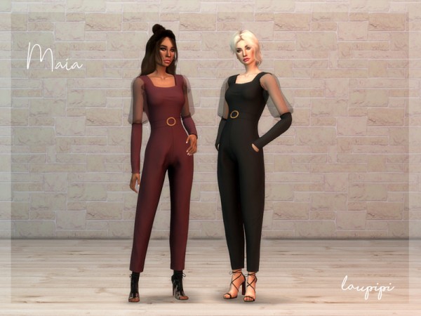  The Sims Resource: Maia Jumpsuit by laupipi