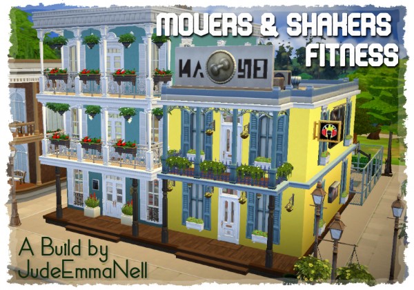  Mod The Sims: Movers and Shakers Fitness Club by JudeEmmaNell
