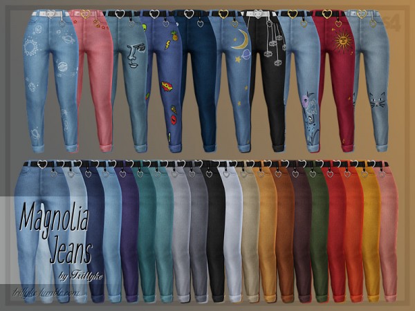  The Sims Resource: Magnolia Jeans by Trillyke