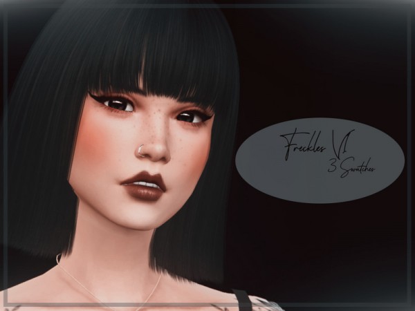  The Sims Resource: Freckles V1 by Reevaly