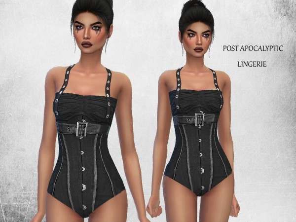  The Sims Resource: Post Apocalyptic Bodysuit by Puresim