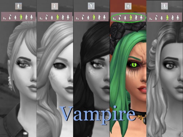  Mod The Sims: Star Pupil Eyes, Black Sclera by Serpentia