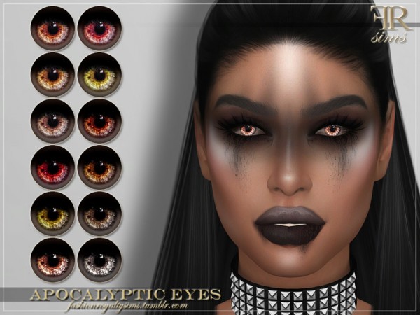 The Sims Resource: Apocalyptic Eyes by FashionRoyaltySims