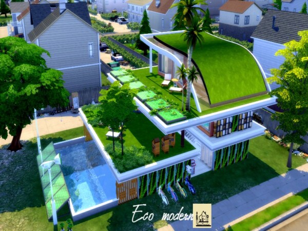The Sims Resource: Eco modern house by GenkaiHaretsu