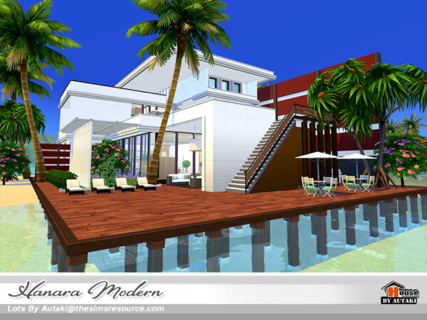 The Sims Resource: Hanara Modern House NoCC by Autaki