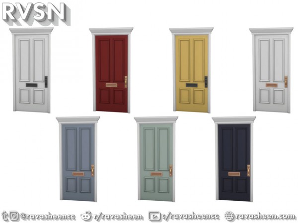  The Sims Resource: Shut The Front Door   Curb Appeal Set by RAVASHEEN