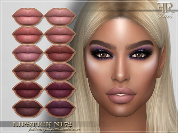  The Sims Resource: Lipstick N172 by FashionRoyaltySims