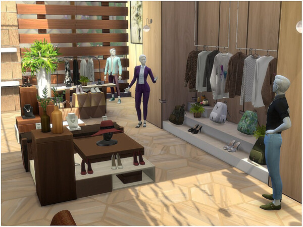 The Sims Resource: JF Fashion Store by lotsbymanal • Sims 4 Downloads