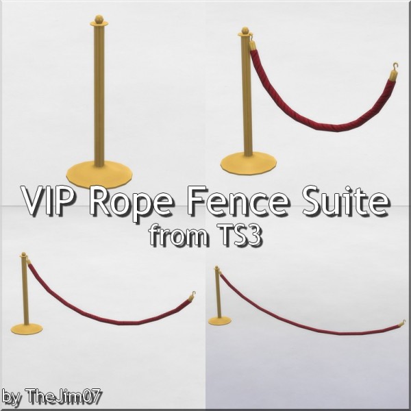  Mod The Sims: Rope Fence Suite by TheJim07