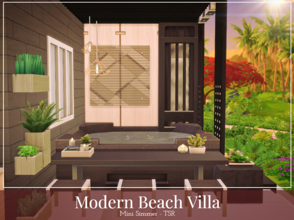 The Sims Resource: Modern Beach Villa by Mini Simmer