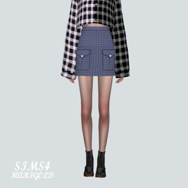 SIMS4 Marigold: 2 Pocket Mini Skirt