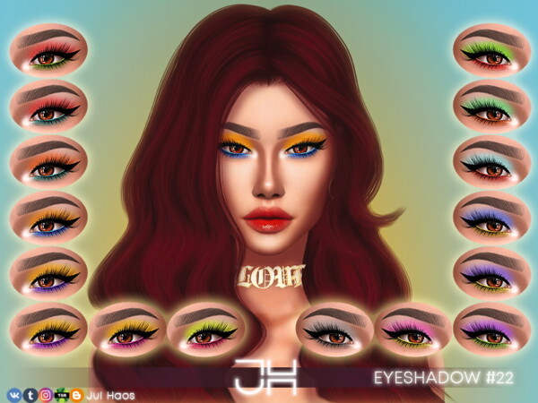 The Sims Resource: Eyeshadow 22 by Jul Haos