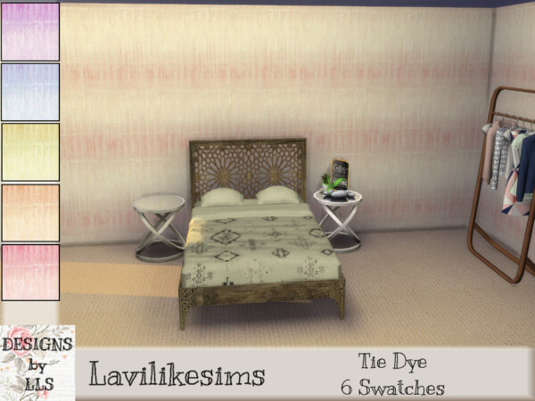 The Sims Resource: Tie Dye walls by lavilikesims