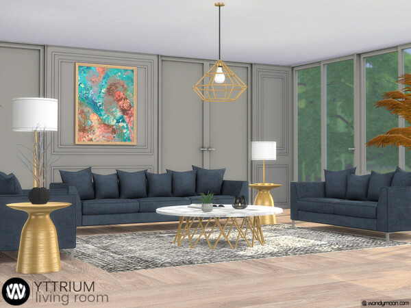 The Sims Resource: Yttrium Living Room by wondymoon