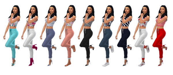 Sims 4 Sue: Cuffed Jeans