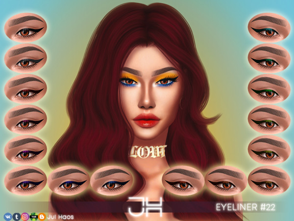 The Sims Resource: Eyeliner 22 by Jul Haos