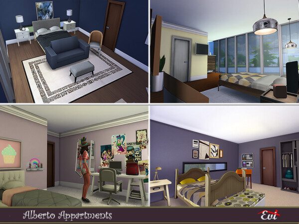 The Sims Resource: Alberto Apartments by Evi