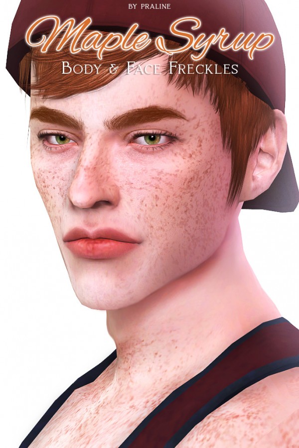  Praline Sims: Maple Syrup Face and Bosy Freckles