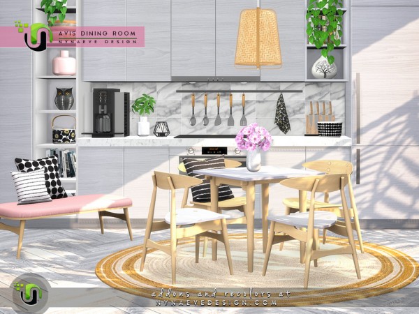  The Sims Resource: Avis Dining Room by NynaeveDesign