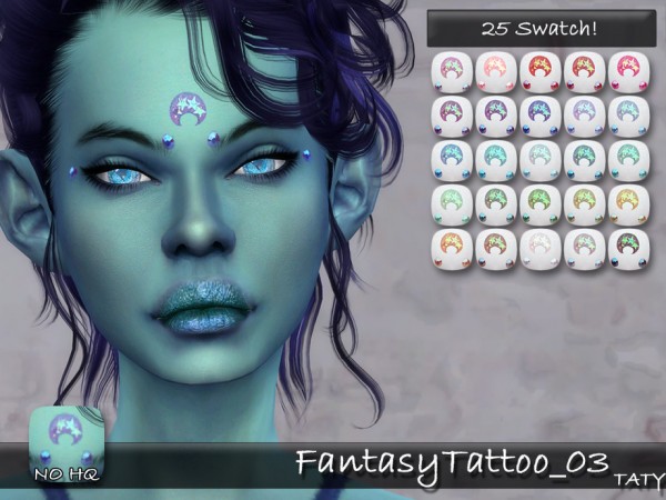  The Sims Resource: Fantasy Tattoo 03 by tatygagg