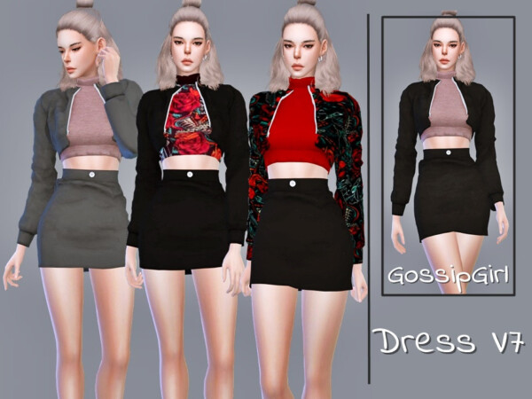 The Sims Resource: Dress V7 by GossipGirl S4