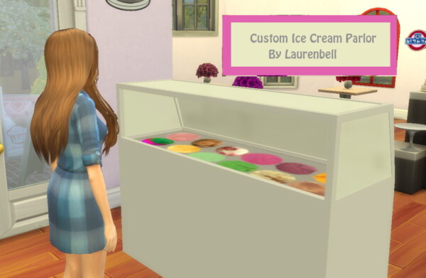 Mod The Sims: Here Is A Gelato Parlor With 16 Custom Flavors by Laurenbell2016