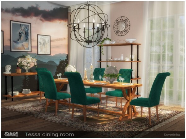 The Sims Resource: Tessa dining room by Severinka