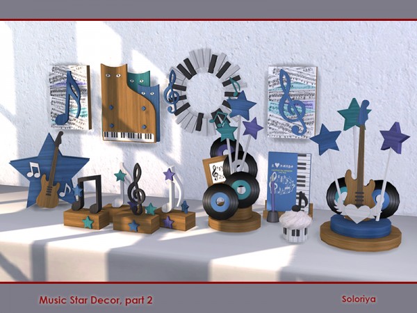  The Sims Resource: Music Star Decor part 2 by soloriya