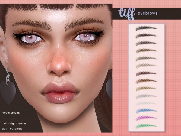  The Sims Resource: Tiff  Eyebrows by Screaming Mustard