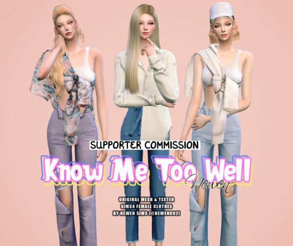 Newen: Know Me To Well collection   top and jeans
