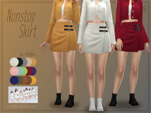  The Sims Resource: Nonstop Skirt by Trillyke