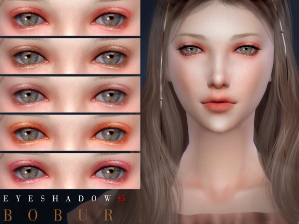  The Sims Resource: Eyeshadow 45 by Bobur