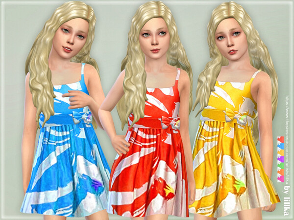 The Sims Resource: Girls Dresses Collection P144 by lillka