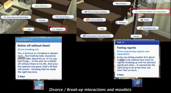 Mod The Sims: Contextual Social Interactions by Lumpinou