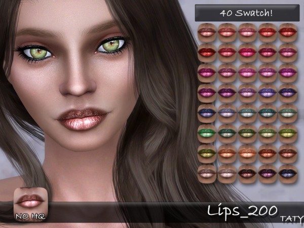  The Sims Resource: Lips 200 by Taty