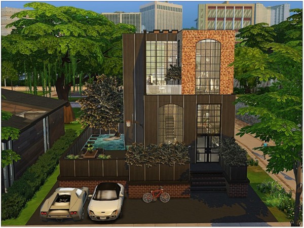  The Sims Resource: Black Industrial by lotsbymanal
