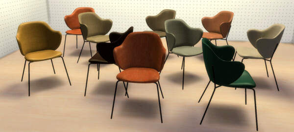 Riekus13: MeinKatz Recolors: Lassen Chair,Tulip Table, Kink Vase, Semi Pendant Lamp