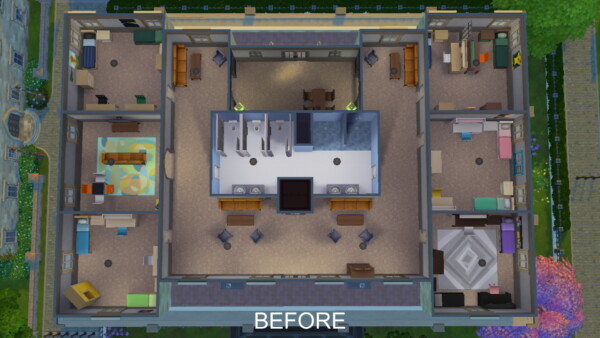 Mod The Sims: Dorm Hall Drake   Renovation by xmathyx