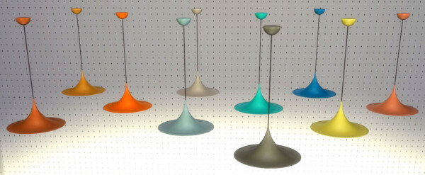 Riekus13: MeinKatz Recolors: Lassen Chair,Tulip Table, Kink Vase, Semi Pendant Lamp