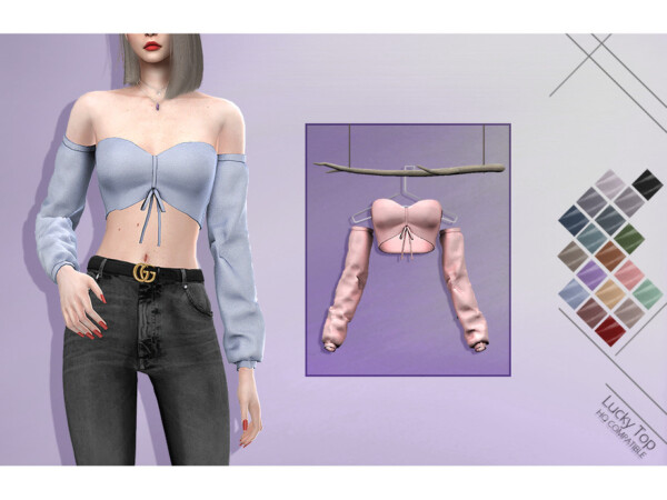 The Sims Resource: Lucky Top by Lisaminicatsims