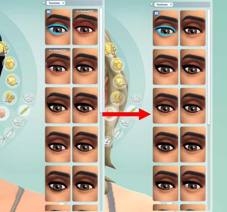 mod the sims: cosmetics hider by gabby2805 • sims 4 downloads