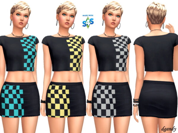 The Sims Resource: Top and Skirt by dgandy