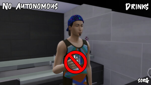 Mod The Sims: No Autonomous Drinks by sorG