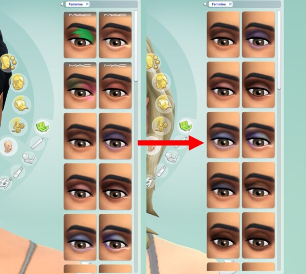Mod The Sims: Cosmetics Hider by Gabby2805