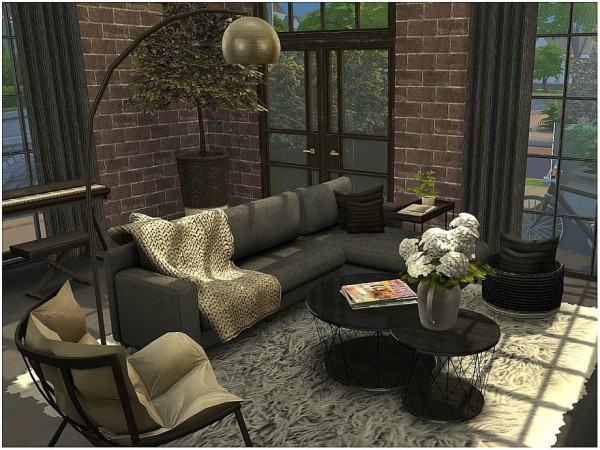  The Sims Resource: Black Industrial by lotsbymanal