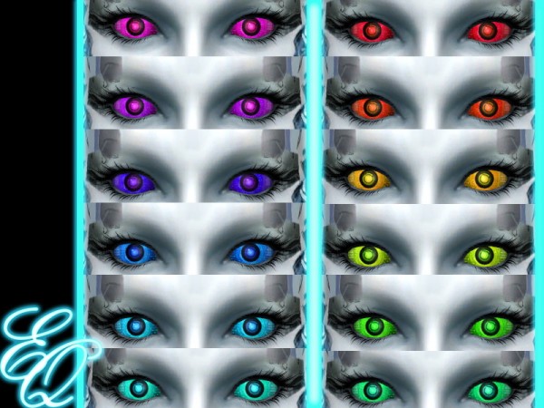  The Sims Resource: Synth Eyes by EvilQuinzel