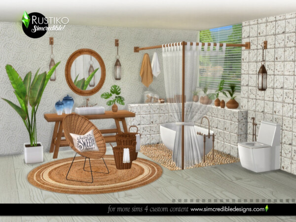 The Sims Resource: Rustiko bathroom by SIMcredible!