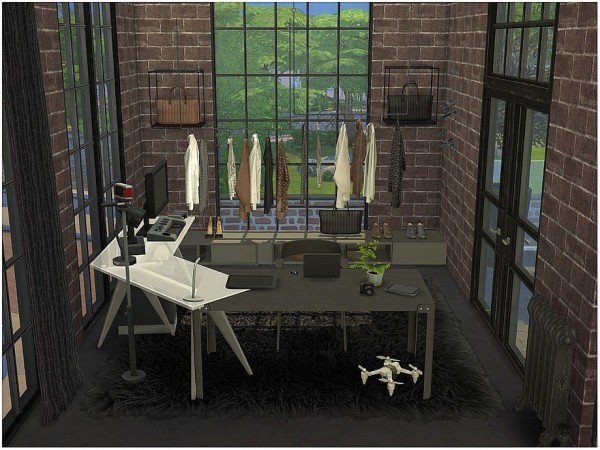 The Sims Resource: Black Industrial by lotsbymanal • Sims 4 Downloads